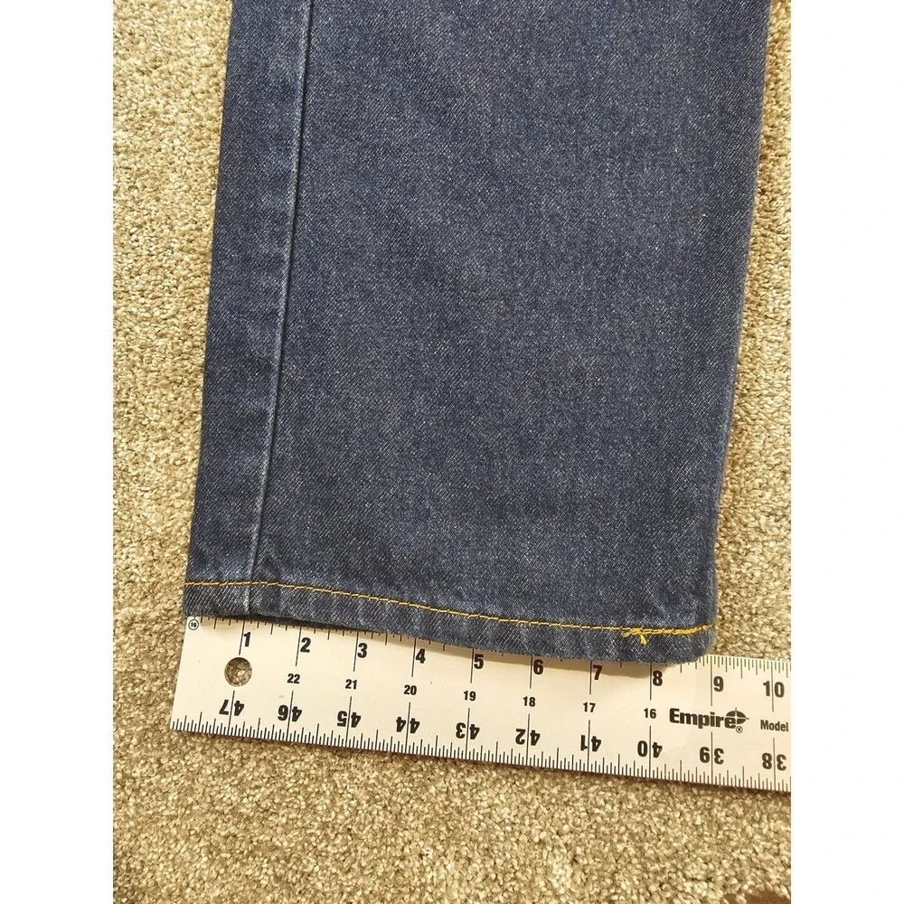 Levis 505 Regular Fit Jeans Mens 40x29 Dark Wash Indigo Blue Denim Straight Leg